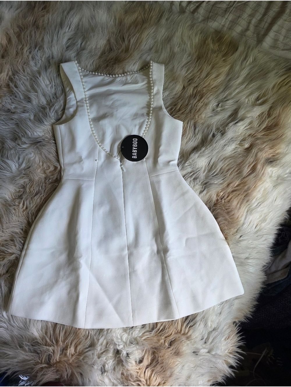 Babyboo Carrie Mini Dress - Ivory - Picture 3 of 7